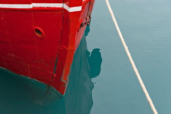 Su, Keren 아티스트의 Red boat on the ocean-Narsarsuaq-Greenland작품입니다.